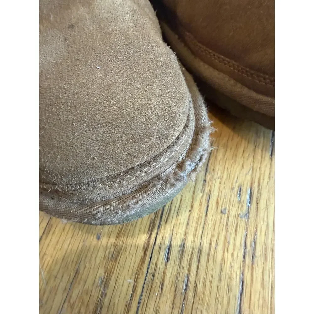 UGG Boots Mens Size 10 Brown Suede Chukka Shearling Lined Ankle Lace Up